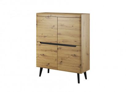 Moderne Holz Kommode Sideboard Kommoden Wohnzimmerschrank 107cm