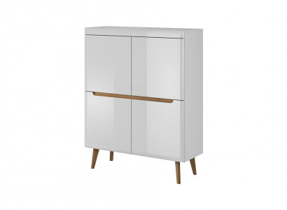 Moderne Holz Kommode Sideboard Kommoden 107cm XXL Low Boards