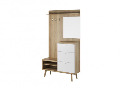 Garderobe Flur Garderoben Hängeaufbewahrung Wand Türgarderoben & Haken Garnitur