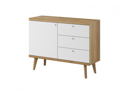 Moderne Holz Kommode Sideboard 107cm XXL Low Boards