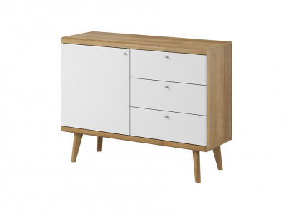 Moderne Holz Kommode Sideboard 107cm XXL Low Boards