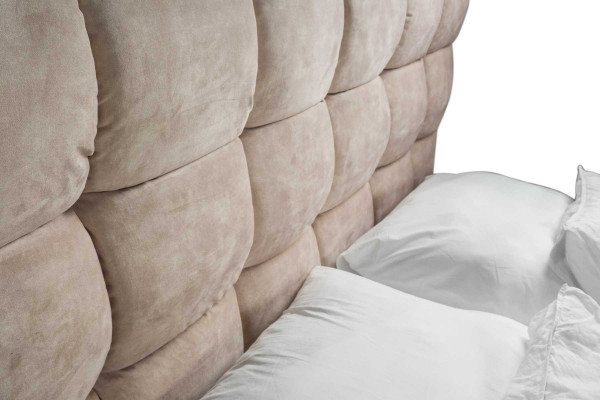 Luxuri Plüsch Bett im Schlafzimmer groß handlich Designer Bett Neu Innenbereich