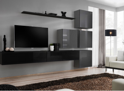 Wohnzimmer Design Komplett Wohnwand Wandschrank Luxus Garnitur Schrank