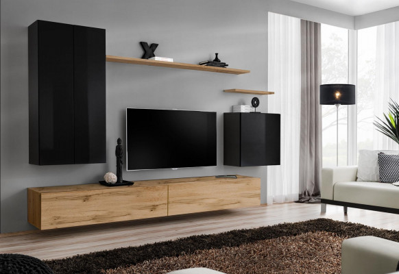 Luxus Komplette Wohnwand Sideboard Wandregal Wohnzimmer Einrichtung Wandschrank