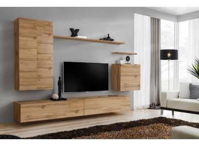 Luxus Wohnwand Schrank Regal Wohnzimmer Modern Wohnwände Design Neu TV Ständer