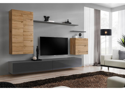 Modern Wohnwand Hänge Schrank rtv Wohnzimmer Wandschrank TV Ständer Regale