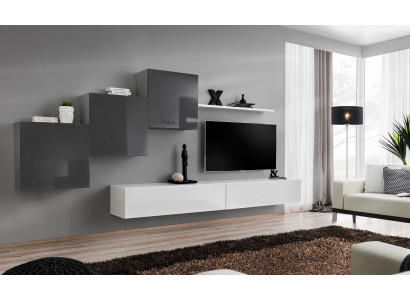 Luxus Wohnzimmer Wohnwand TV Ständer Einrichtung Moderne Wandregal Design