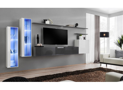 Wohnwand Designer Komplett Set Luxus Möbel Neu 3x Wandschrank Möbel Garnitur