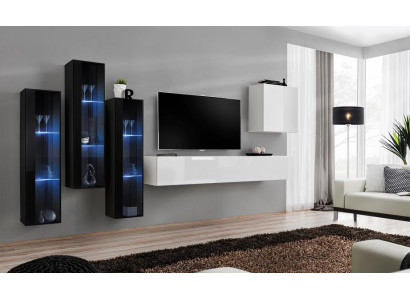 Neu Wohnzimmer Wohnwand Hochglanz Holzmöbel Schrank Moderne Möbel 5tlg