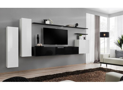 Wohnwand Wandschrank Schrank TV-Ständer Sideboard Regal Wohnzimmer Einrichtung