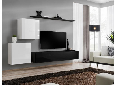 Wohnwand Holzmöbel Komplett 4tlg Luxus Neu 2x Wandschrank TV Ständer Design