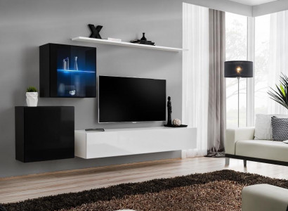 Wohnzimmermöbel Designer Modern Wohnwand 260cm Luxus Sideboard Garnitur