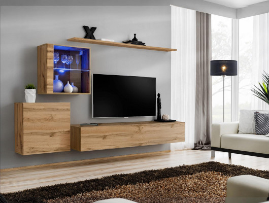 Wohnwand Moderne TV Ständer Wohnzimmer Möbel Design Wand Regale Komplett