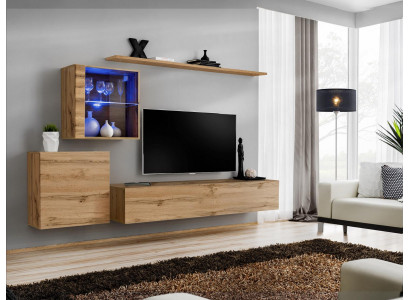 Wohnwand Moderne TV Ständer Wohnzimmer Möbel Design Wand Regale Komplett