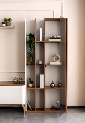 Wohnzimmer Wohnwand TV-Ständer Regal Luxus Design Set 4 tlg Modern Möbel Neu