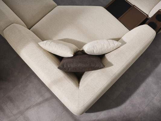 Wohnzimmer Set Ecksofa U-Form Sofa Couch Luxus Couchtisch Modern Hocker