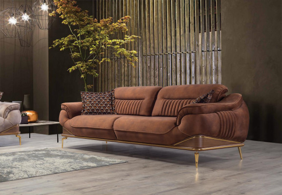 Wohnzimmer Set 2x Dreisitzer Sofa Luxus Sessel Einrichtung Design Couch