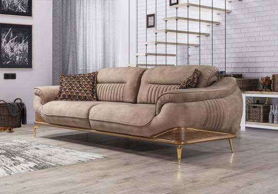 Wohnzimmer Set 2x Dreisitzer Sofa Luxus Sessel Einrichtung Design Couch