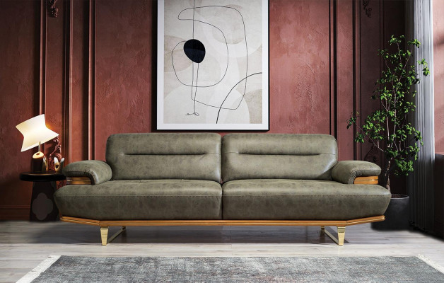Modern Designer Garnitur Wohnzimmer 2x Dreisitzer Sofa Sessel Polster