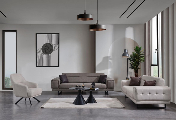 Wohnzimmer Sofas Komplett Luxus 2x Dreisitzer Sofa Modern Sessel Einrichtung