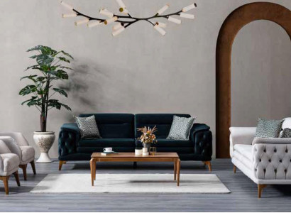Wohnzimmer Sofa Luxus Couch Textilmöbel Polstersofas Neu Holzgestell -