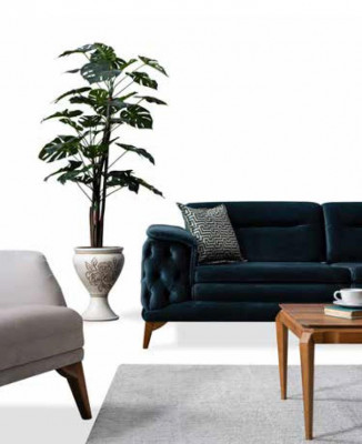 Wohnzimmer Sofa Luxus Couch Textilmöbel Polstersofas Neu Holzgestell -