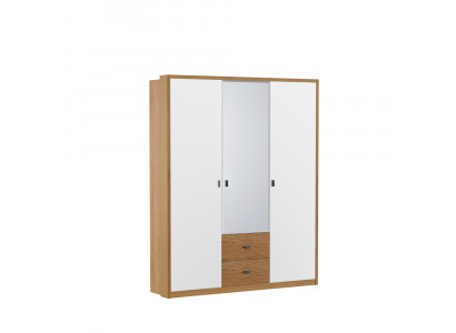 Design Schlafzimmer Schrank Kleiderschrank Moderne Schränke Holz 3trg. Spiegel