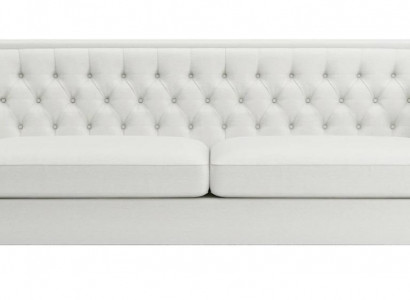Weiß Dreisitzer Chesterfield Modern Design Couch Textil Sofa Neu Original Möbel