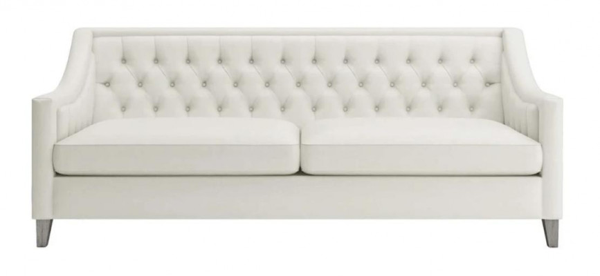 Weiß Dreisitzer Chesterfield Modern Design Couch Textil Sofa Neu Original Möbel