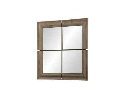 Wandspiegel Holzrahmen Spiegel Möbel Neu 105*105cm Glas Rahmen Wand xxl moderner