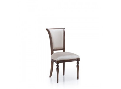 Klassischer Designer Echtes Holz Stuhl Lehn Polster design Ess Wohn Zimmer Neu