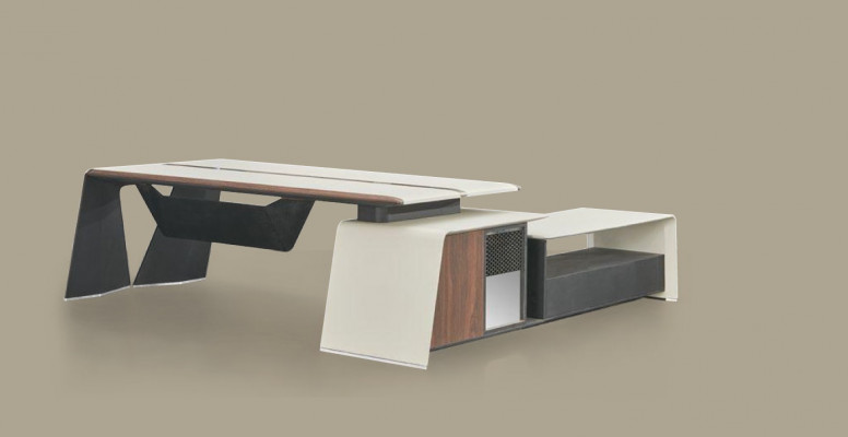 Eckschreibtisch Büro Chef Einrichtung Zimmer Möbel Design Schreibtische
