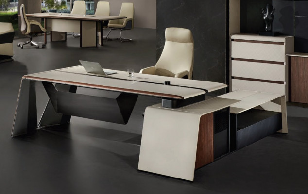 Eckschreibtisch Büro Chef Einrichtung Zimmer Möbel Design Schreibtische