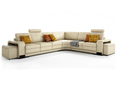 Ecksofa + USB,Polster Sofa Wohnlandschaft Sitz Eck Garnitur Leder Textil FrancoC