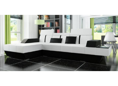 Ledersofa mit USB Sofa Ecksofa Eckcouch Ledercouch Polster Ecke Massanfertigung