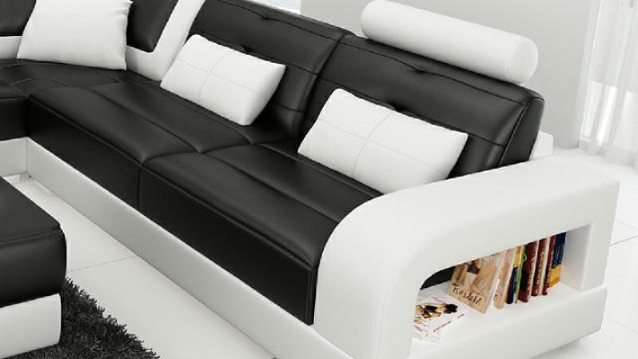 LEDERSOFA SOFA ECKCOUCH ECKSOFA SOFAGARNITUR DESIGNER COUCH WOHNLANDSCHAFT