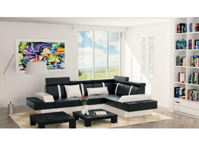 Designer Wohnlandschaft Eckcouch Neu Couch Sofa Polster Ledersofa Sofas Garnitur