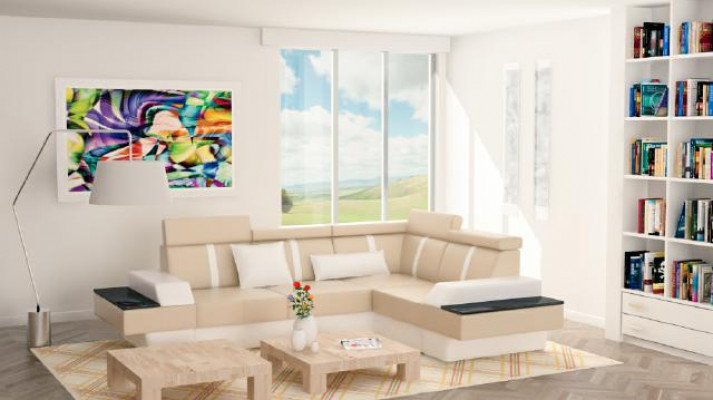 Designer Wohnlandschaft Eckcouch Neu Couch Sofa Polster Ledersofa Sofas Garnitur