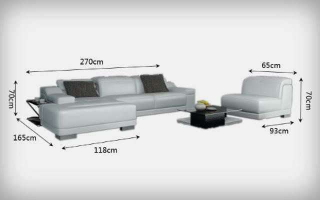 Wohnlandschaft Polster Ecke Eck Sofa Couch Garnitur Landschaft Leder Neu / 2711B