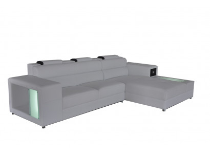 Design Sitz Leder Polster Ecke Leder Eck Landschaft Zimmer Neu Wohn