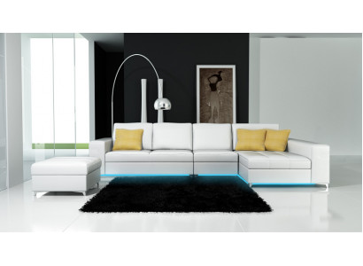 Ledersofa Sofa Couch Wohnlandschaft Modern Ecksofa Eck Garnitur Design