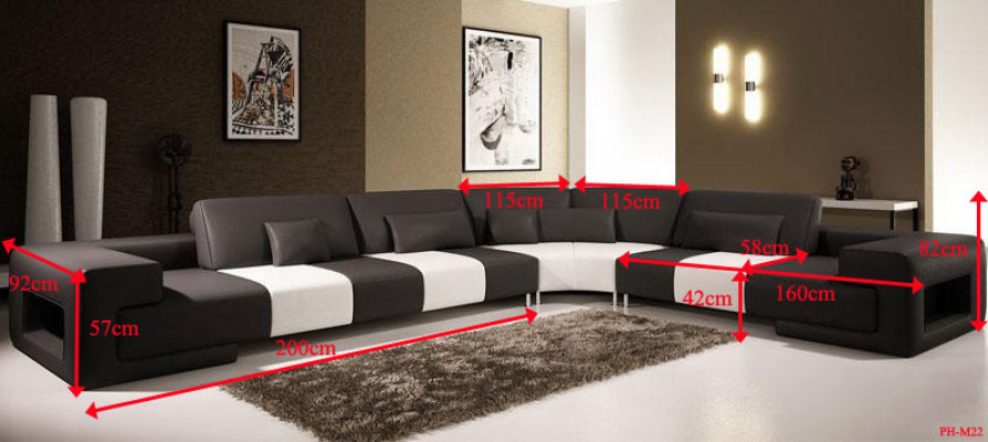 Stilvolles Design und höchster Komfort mit unserem großen L-förmigen Ecksofa