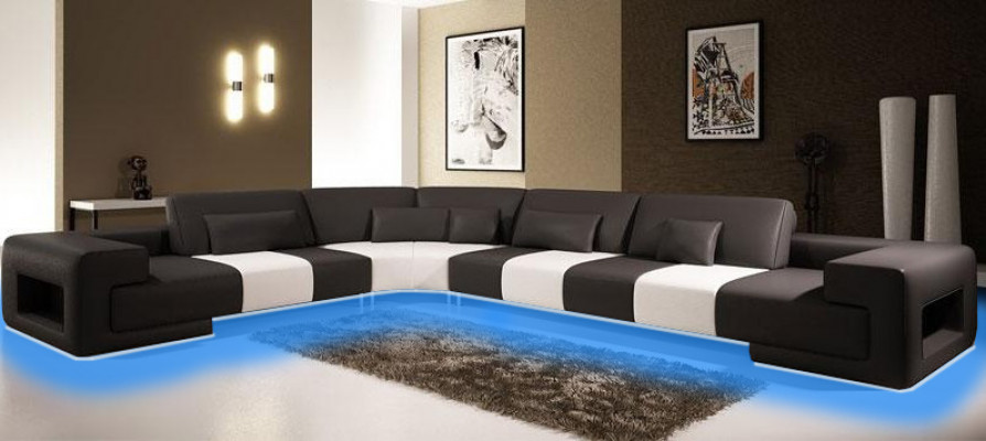 Stilvolles Design und höchster Komfort mit unserem großen L-förmigen Ecksofa