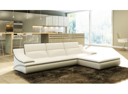 Ledersofa Couch Wohnlandschaft Ecksofa Eck Garnitur Design Modern Sofa A1160C