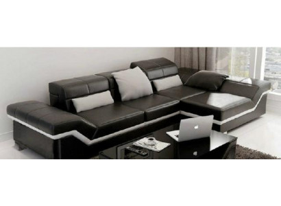 Ecksofa Sofa Couch Polster Wohnlandschaft Leder Eck Sofas Garnitur L Form NYIII