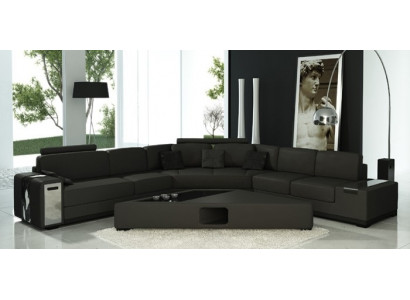 Ledersofa Ecksofa Sofa Couch Polster Designer Eckgarnitur Wohnlandschaft LimaS