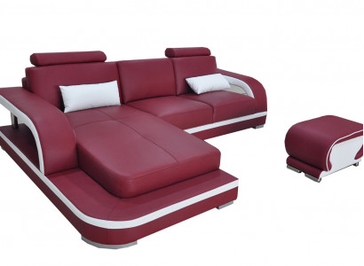 Leder Eck Sofa Couch Luxus Garnitur Ecke Sofas Couchen Polster