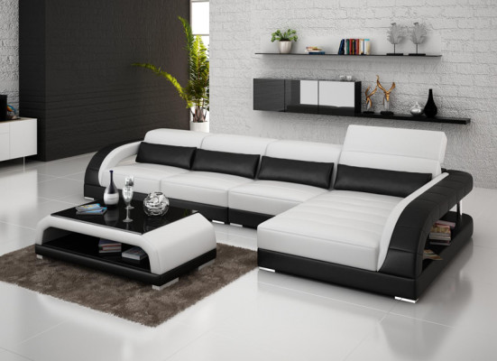 Ledersofa Couch Sofa Wohnlandschaft Eck Modern Ecksofa Design Garnitur