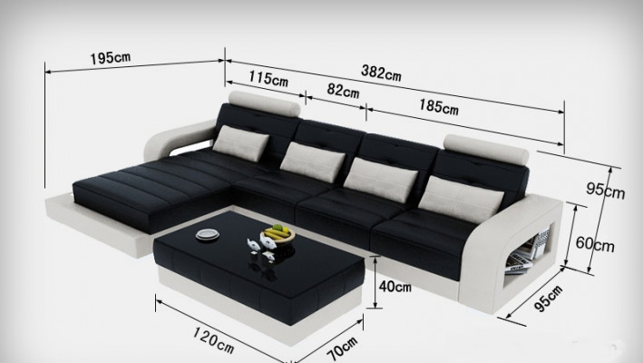 Ledersofa Couch Wohnlandschaft Ecksofa Eck Garnitur Design Modern Sofa L6008C