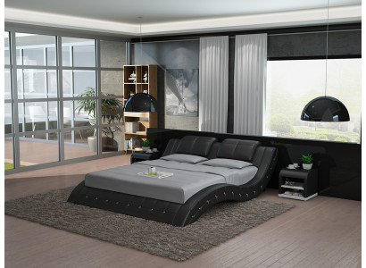 Luxus Leder Bett mit USB Polster Betten Doppel Modernes Ehe 140/160/180 cm